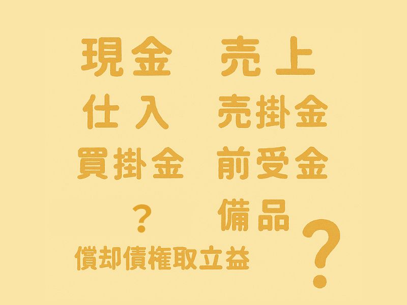 勘定科目と？？