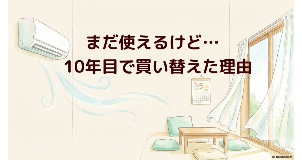 エアコンまだ使えるけど10年目で買い換えた理由